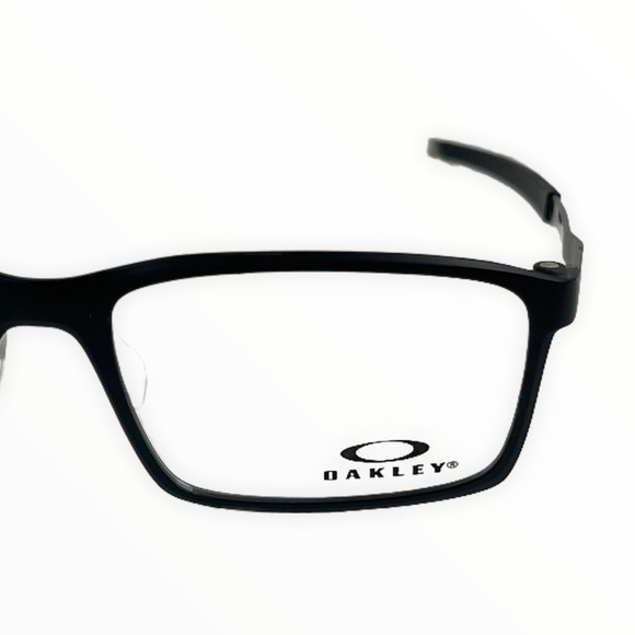 Oakley Men’s Eyeglasses OX8097 Steel Line S Satin Black Rectangular - Picture 8 of 11